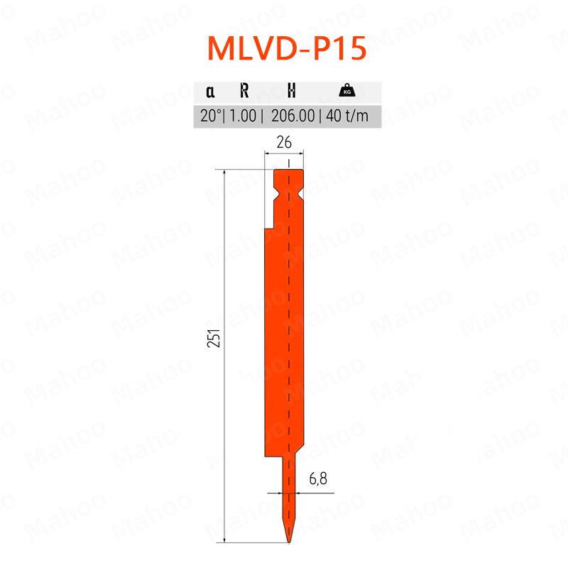 LVD折彎上模 T-MLVD-15